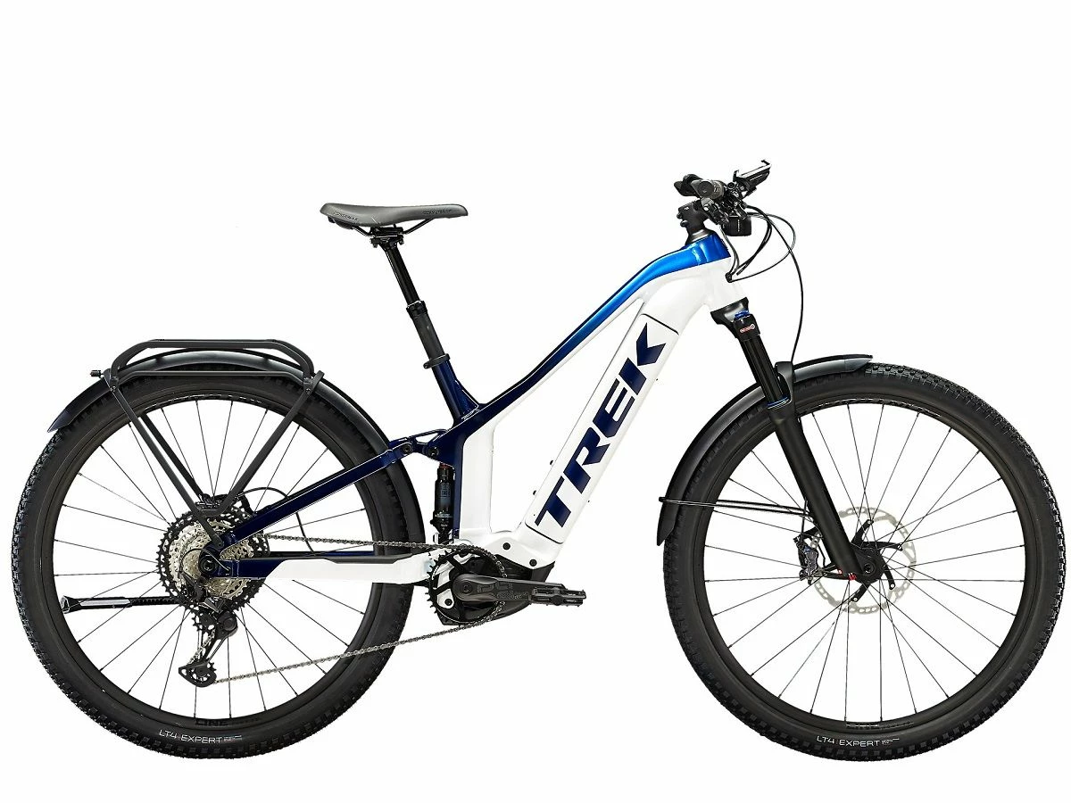 Trek Powerfly FS 9 Equipped Gen 2 Crystal White / Alpine-Dark Blue Fade