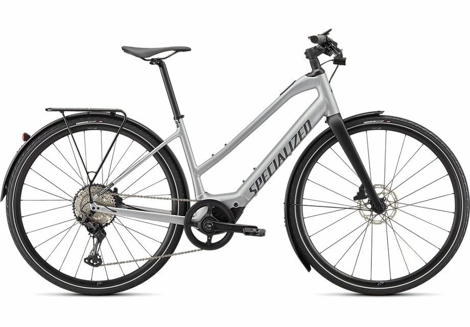 Specialized Turbo Vado SL 5.0 Step-Through EQ Brushed Aluminium / Black Reflective